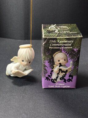 Precious Moments Limited Edition 15th Anniversary Ornament Tweet Music Together